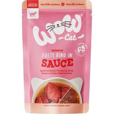 WOW Cat Sauce Adult Hovězí 85 g