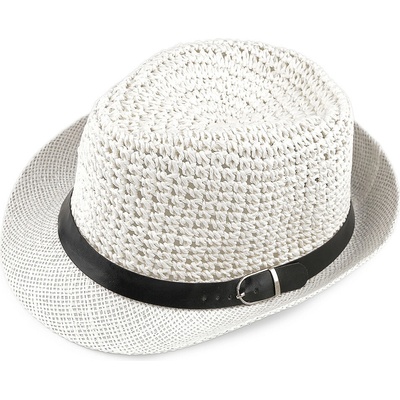 Letní klobouk / slamák unisex 1 bílá přírodní