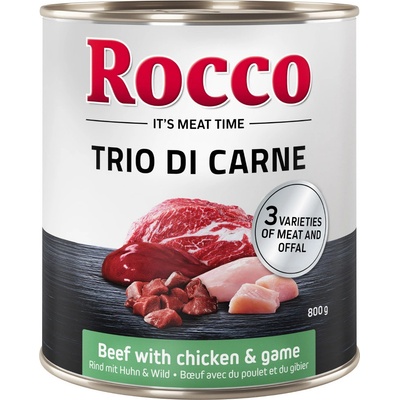 Rocco Classic Trio di Carne hovädzie kuracie a divina 6 x 800 g