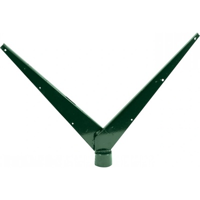 PILECKÝ Bavolet pro sloupek IDEAL a PILCLIP poplastovaný oboustranný 48 mm zelený