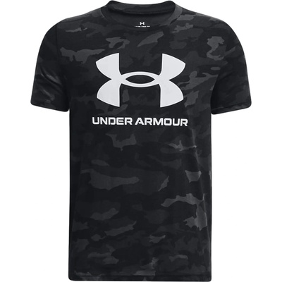 Under Armour Тениска Under Armour UA SPORSTYLE LOGO AOP SS-BLK Черен Velikost YSM