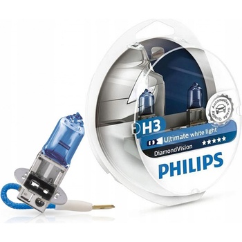 Philips DiamondVision H3 PK22s 12V 55W 2 ks 12336DVS2