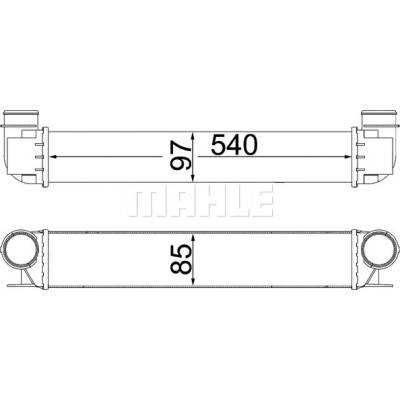Chladič plniaceho vzduchu MAHLE ORIGINAL CI 338 000S (CI338000S)
