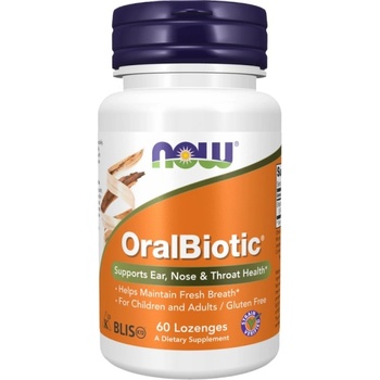 NOW OralBiotic® | Streptococcus Salivarius [60 Подезични таблетки ]