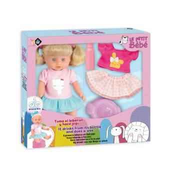 Image 1 of LOKO Toys Кукла пишкаща Le Petit Bebe с гърне и дрешки 98452