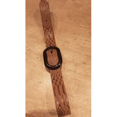 Soccx kožený pásek SCU-9999-8130 Hnědá
