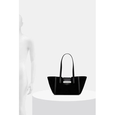 KARL LAGERFELD шопинг чанта дамска от велур K/NOVA (B3W30321)
