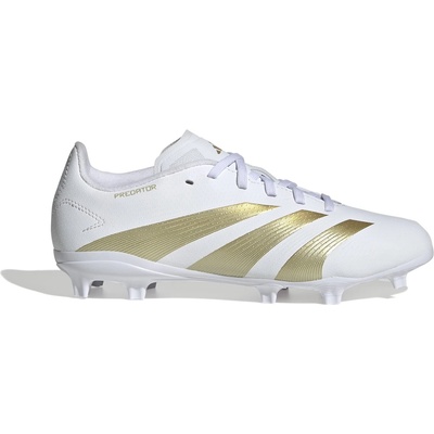 Adidas Детски футболни бутонки Adidas Predator League Children's Firm Ground Football Boots - White/Gold/Bge