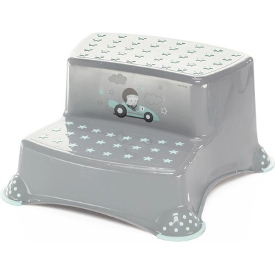 ZOPA Dvojstupínek k WC/umyvadlu "Racer", Grey/Mint