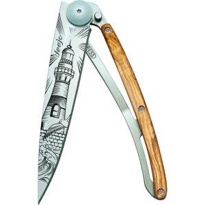 DEEJO 1cb060 tattoo / Ултралеко джобно ножче с дръжка от маслинено дърво (1cb060)