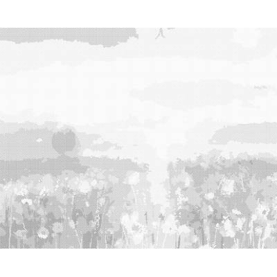ZUTY Bodkovanie - FAREBNÁ ABSTRAKTNÁ LÚKA Rámovanie: bez rámu a bez vypnutia plátna, Rozmer: 40x50 cm
