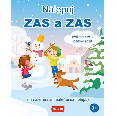 Nalepuj ZAS a ZAS Pejskův sešit psíkov zošit snímatelné snímateľné samolepky