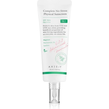 AXIS-Y 6+1+1 Advanced Formula Complete No-Stress Physical Sunscreen лек защитен крем за лице SPF 50+ 50ml
