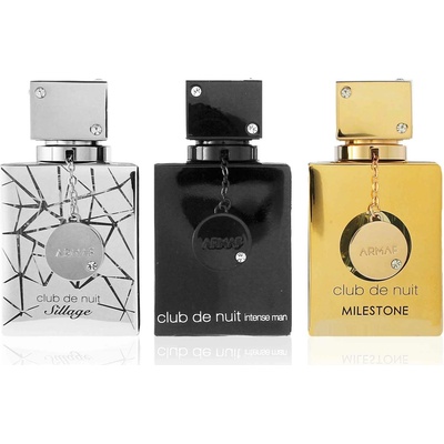 Armaf Club de Nuit Milestone EDP 30 ml + Club de Nuit Man Intense EDP 30 ml + Club de Nuit Sillage EDP 30 ml dárková sada