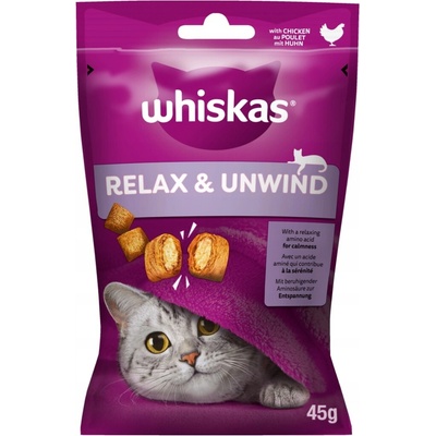 Whiskas Snacks Relax & Unwind kuracie 45 g