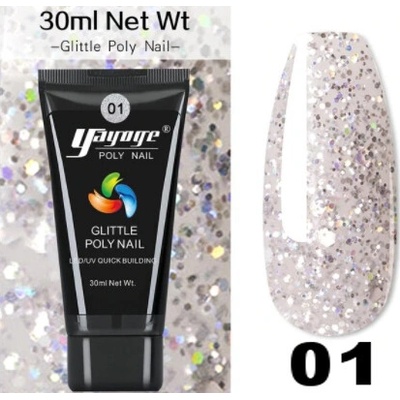 YAYOGE poly gel glitter 01 30 ml