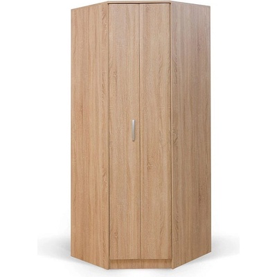 Matis Ъглов гардероб с врата хармоника fortuna soft fbu дъб