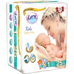 Lara Бебешки пелени Lara Premium - Newborn, 2-5 kg, 25 броя (54301) - baby