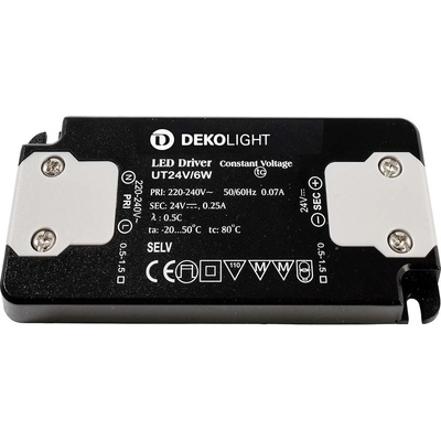 Deko Light FLAT, CC, UT napájecí zdroj pro LED konstantní napětí 0 mA - 0.25 A 24 V/DC 1 ks