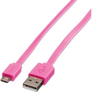 Image 1 of Roline Кабел USB2.0 A-Micro B, M/M, 1m, pink (11.02.8762)