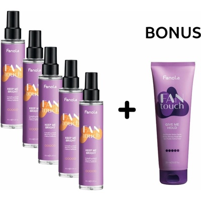 AKCIA: 5x Fanola Keep Me Bright - tekuté kryštály, 100 ml + Give Me Hold - gél na vlasy extra silný, 250 ml