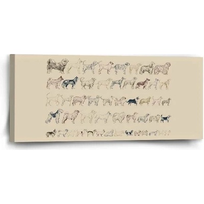 Sablio Obraz Psí plemena - 110x50 cm