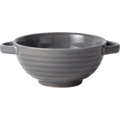 Clay Keramická miska Tapas elegantní šedá s reliéfem 15,5 cm