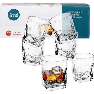 Design Sklenice na whisky Altom 6 x 280 ml