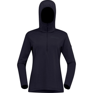 Norrøna Дамски поларен пуловер Norrøna Women's Falketind Warm1 Hood Fleece jumper - Caviar Black (105-7309-0213)