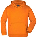 James & Nicholson Detská mikina s kapucňou JN047k Oranžová