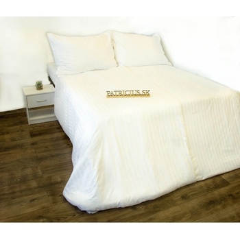 Patricius damašek biele 2cm prúžok zips 50 x 70 cm