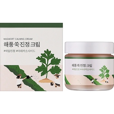 ROUND LAB Mugwort Calming Cream успокояващ крем за лице с морски пелин унисекс 80 мл