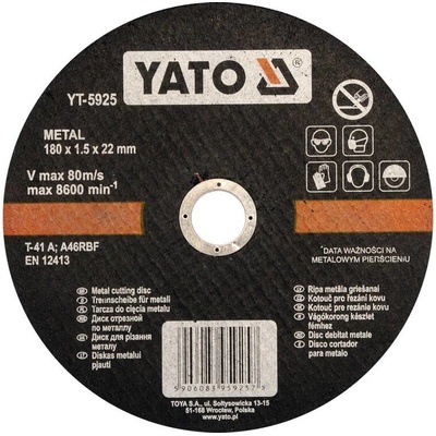 Yato Kotouč 180 x 22 x 1,5 mm YT-5925