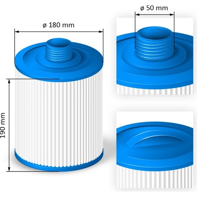Crystalline Pool Spa Filter Filtrační kartuše SC772