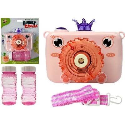RKToys Růžový bublifuk ve tvaru fotoaparátu