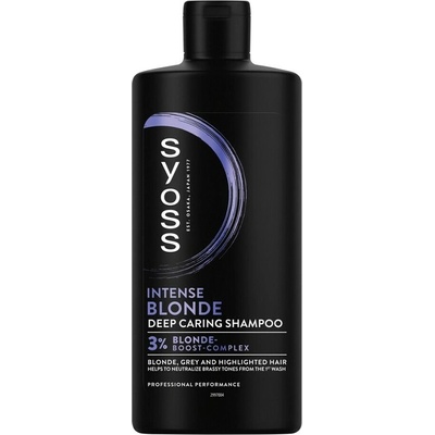 Syoss Blonde & Silver Purple Shampoo šampon pro blond a šedivé vlasy 440 ml