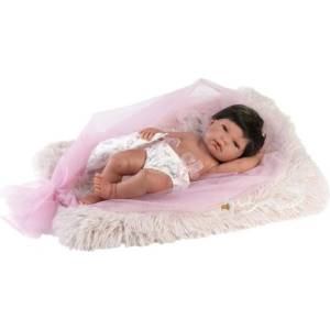 Llorens 73804 NEW BORN момиченце - реалистична кукла бебе с цяло винилово тяло - 40 c (4-73804)