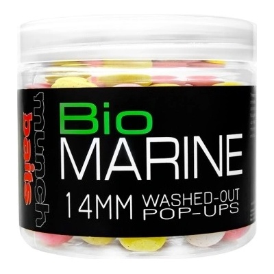 MUNCH BAITS Plávajúce boilies Bio Marine Washed Out 200ml 14mm