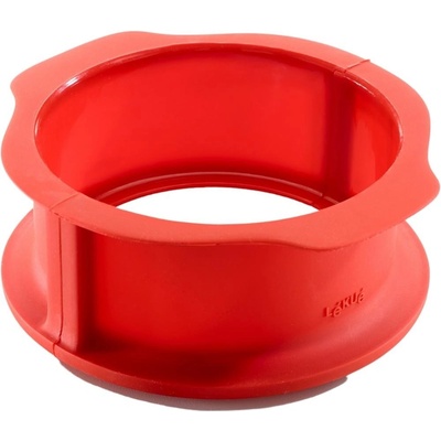 Lékué Duo Red červená kulatá silikon forma na dort s odnímatelným dnem 15cm