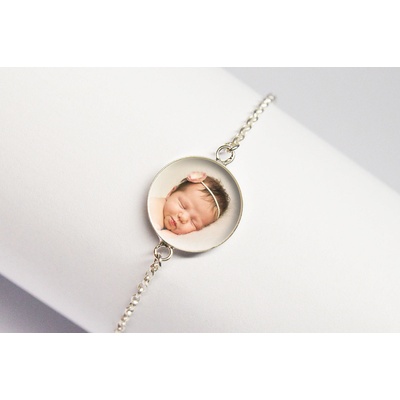 Meganflo Гривна със снимка - сребро