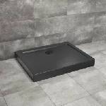 Radaway Doros D Compact Stone правоъгълно душ корито 100x80 см черен акрил (SDRD1080-05-54S)