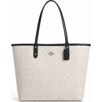 Coach Дамска чанта Coach Reversible City Tote, Бял (TRIM-5695-WHITE)