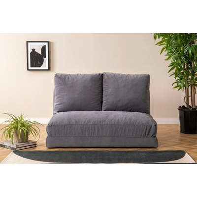 Hanah Home 2-místná víceúčelová pohovka Taida 120 cm šedá