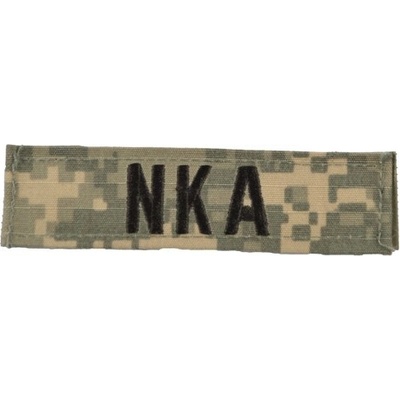 MILITARY RANGE Nášivka krvná skupina NKA VELCRO ACU DIGITAL