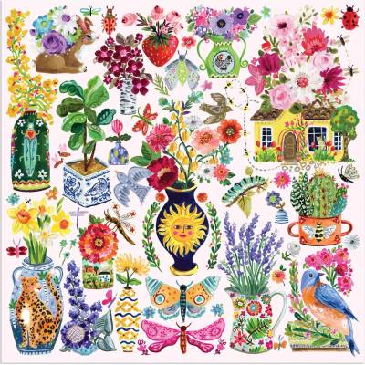 Galison - Puzzle Buzzy Bouquets - 500 piese