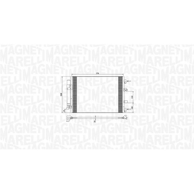 Kondenzátor klimatizace MAGNETI MARELLI 350203773000