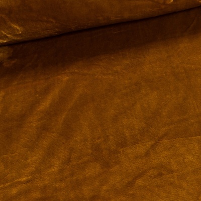 Plyš / mikroplyš 029, oboustranný, jednobarevná medová, š.150cm (látka v metráži) – Zboží Dáma