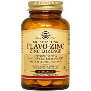 Solgar Флаво-Цинк за добър имунитет таблетки за смучене , Solgar Flavo Zinc 23mg 50 Lozenges