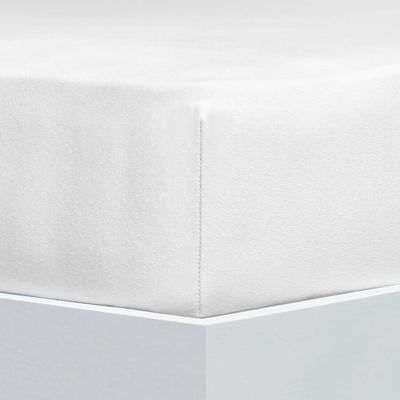 Florella Prestieradlo Solit Jersey Weiss 180-190x200