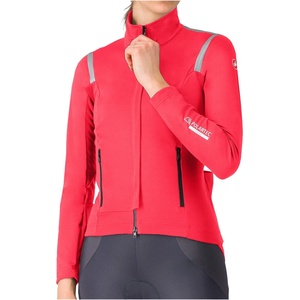 Castelli Дамско термо яке за колоездене Castelli Women's Perfetto RoS 3 Jacket Cycling jacket - Hibiscus / Black Reflex (151-0781-0114)